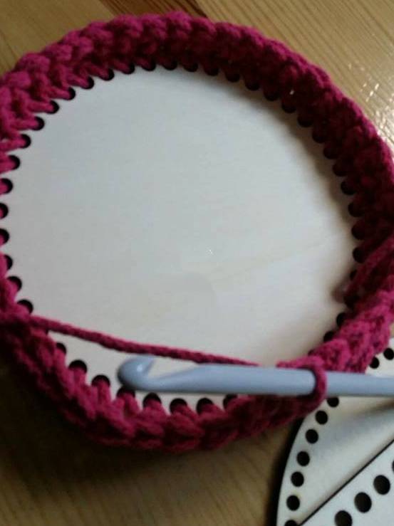 Dno na košík kruh 36 cm ořech