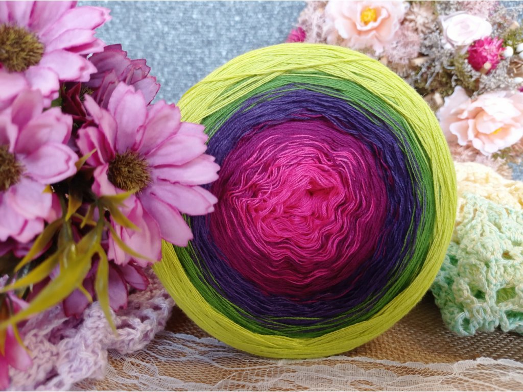 Příze YarnMellow Butterfly 109 Bezinka