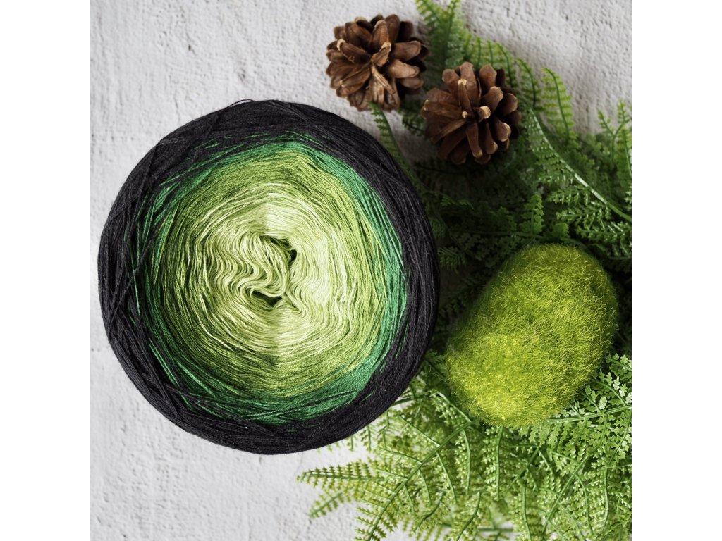 Příze YarnMellow Butterfly 116 V lese