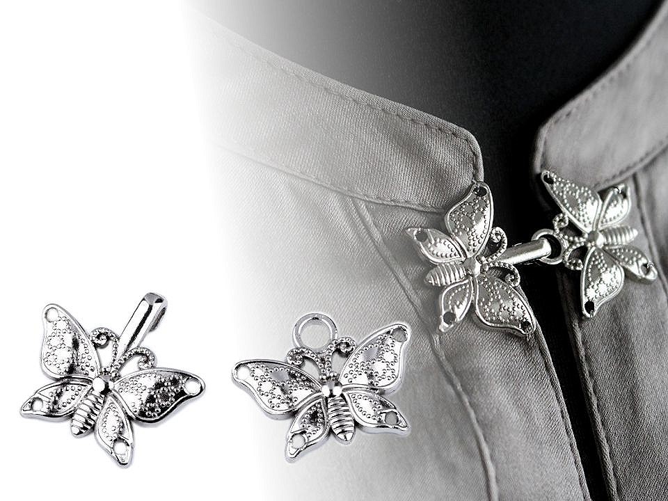 Ozdobné zapínání motýl 