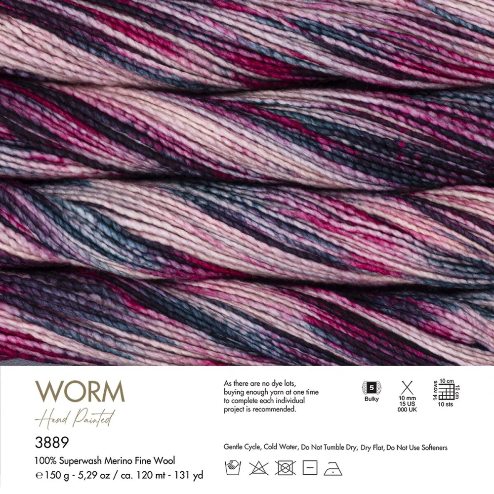 Příze Gazzal Worm 3889