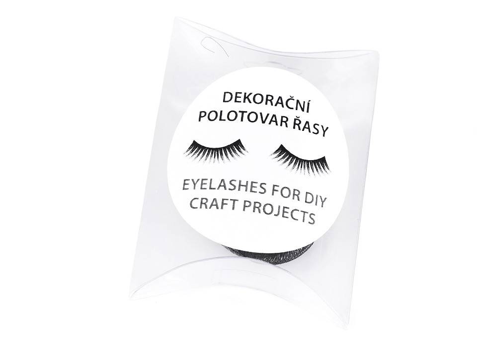 Dekorační řasy černé (40 cm)