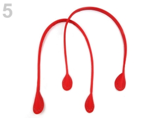 Ucha na tašky z eko kůže červené, délka 60 cm