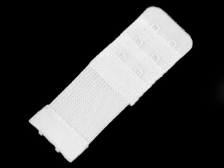 Prodloužení obvodu podprsenky dvouřadé, šíře 30 mm, bílá