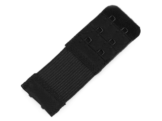 Prodloužení obvodu podprsenky dvouřadé, šíře 30 mm, černá