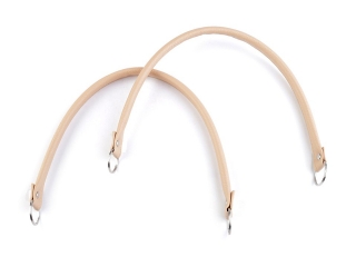 Ucha na tašky z eko kůže béžová, délka 48-50 cm