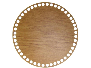 Dno na košík kruh 20 cm dub