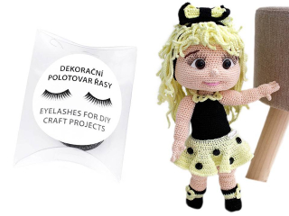Dekorační řasy černé (40 cm)