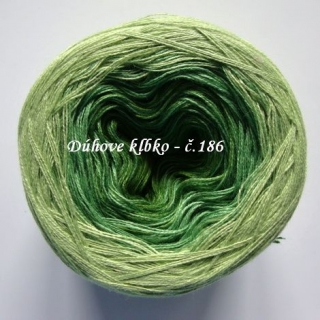 Duhové klubíčko 186 3nitka 750 m