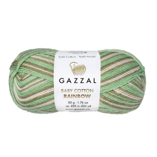 Příze Gazzal Baby Cotton Rainbow 477