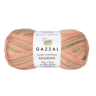 Příze Gazzal Baby Cotton Rainbow 483