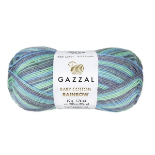Příze Gazzal Baby Cotton Rainbow 484