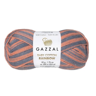 Příze Gazzal Baby Cotton Rainbow 486