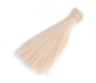 Vlasy pro panenku S 15cm - č. 1 blond