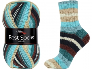 Příze Vlna Hep Best Socks 7072