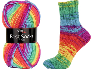 Příze Vlna Hep Best Socks 7074