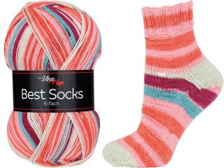 Příze Vlna Hep Best Socks 6-fach 7362