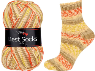 Příze Vlna Hep Best Socks 6-fach 7369