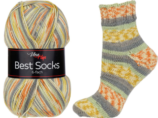 Příze Vlna Hep Best Socks 6-fach 7370