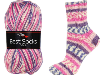 Příze Vlna Hep Best Socks 6-fach 7372