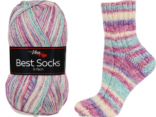 Příze Vlna Hep Best Socks 6-fach 7377