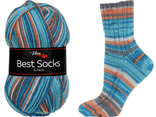 Příze Vlna Hep Best Socks 6-fach 7379