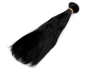 Vlasy pro panenku S 20cm - č. 10 černé
