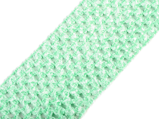 Síťovaná pruženka šíře 7 cm - mint