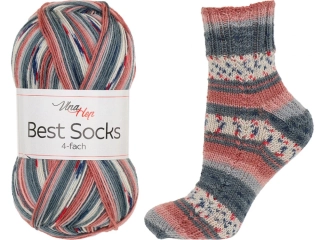 Příze Vlna Hep Best Socks 7382